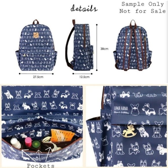 Waterproof Corgi Large Backpack for School Work - Picture 4 of 8